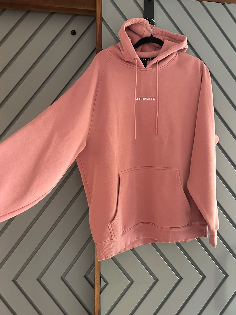 Alphalete Dusty Rose Hoodie with Front Pocket